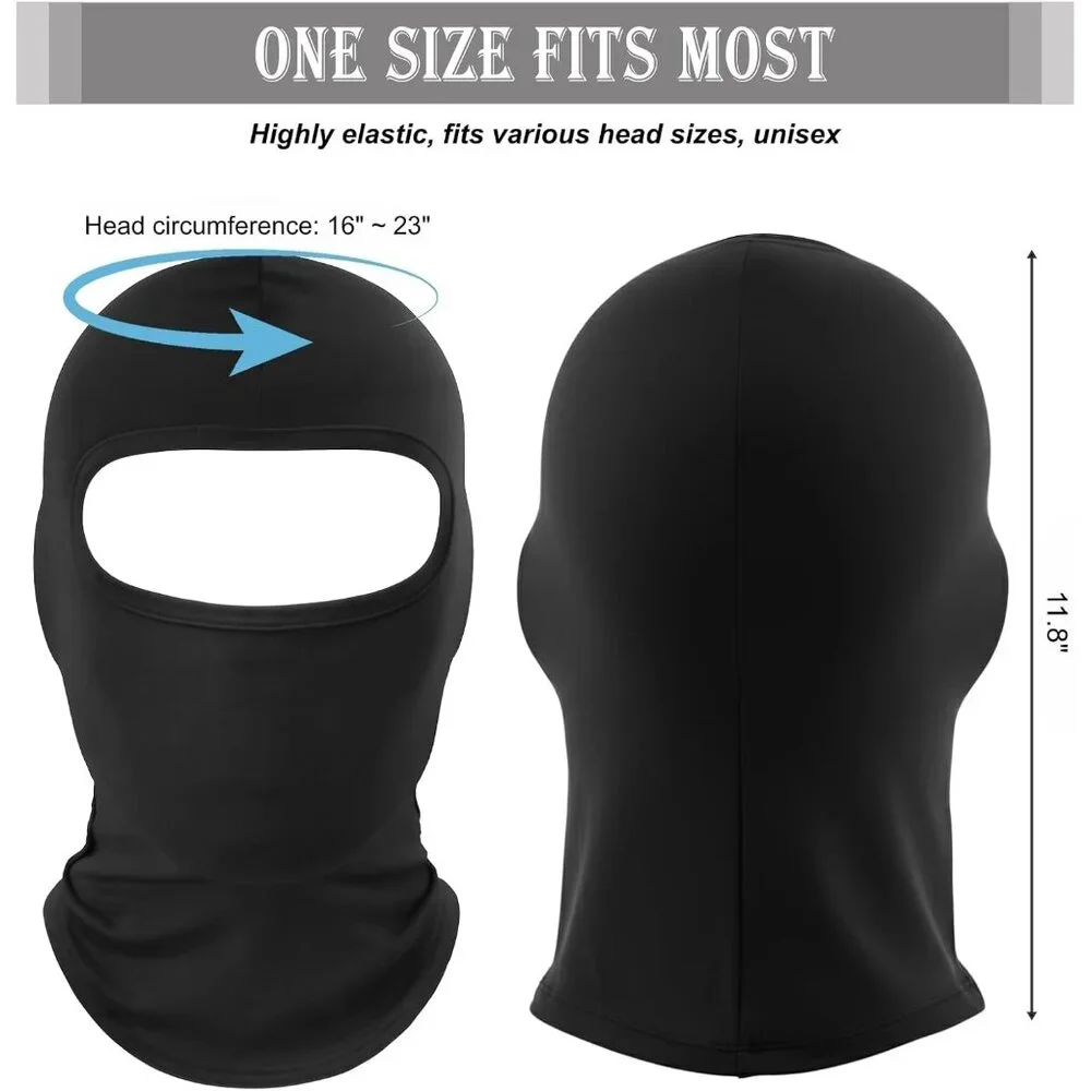 6 Pack Ski Masks Lightweight UV Protection Full Face Cover for Outdoor